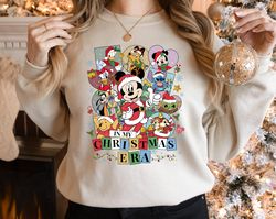 Disney In My Christmas Era Sweatshirt, Mickey And Friends Christmas Sweatshirt, Very Merry Christmas, Disneyland Christm