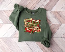 Christmas Cassette Tapes Shirt, Xmas Womens Shirt, Christmas Shirt For Women, Christmas Music Tee Cute Christmas Sweatsh