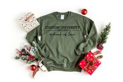 Custom University Hoodie, School of Law Sweatshirt, Personalized Nurse Shirt, Graduation Gifts, Personalized Grad Studen