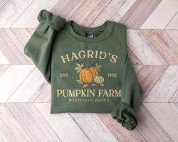 Hagrid's Pumpkin Patch Sweatshirt, Pumpkin Patch Shirt, Fall Shirt, Potterhead Gift, Wizard Shirt, Fall Sweatshirt, Hall
