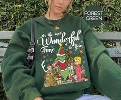 Retro Merry Grinchmas Sweatshirt, The Most Wonderful Time Of The Year Grinch Christmas Shirt, Grinchmas Shirt, Gricnh Ch