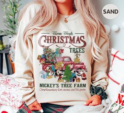 Vintage Disney Farm Fresh Sweatshirt, Mickey's Very Merry Christmas Sweatshirt, Disney Family Christmas Party Shirt, Dis