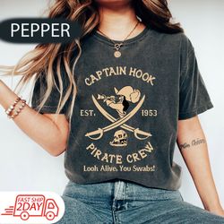 Vintage Disney Villains Captain Hook's Pirate Crew 1953 Shirt,Retro Disney Peter Pan Shirt,Neverland Shirt,Villains Tee,