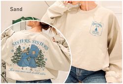 Vintage Sisters Sisters Christmas Sweatshirt, There Were Never Such Devoted Sisters Shirt, White Christmas Movie Shirt,