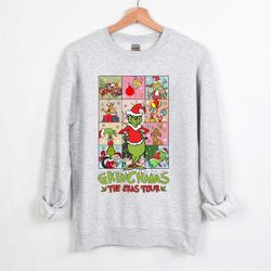 Grinchmas The Eras Tour Christmas Sweatshirt, The Grinch Christmas Sweatshirt, Funny Grinch Sweatshirt, Merry Christmas