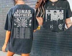 Jonas Brothers Vintage T-Shirt, Jonas Five Albums One Night Tour Shirt, Jonas Brothers 2023 Tour Shirt, Jonas 90's Tee,