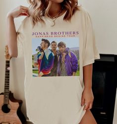 Jonas Brothers Vintage T-Shirt, Jonas Five Albums One Night Tour Shirt, Jonas Brothers 2023 Tour Shirt, Jonas Brothers M