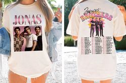 Jonas Brothers Vintage T-Shirt, Jonas Five Albums One Night Tour Shirt, Jonas Brothers 2023 Tour Shirt, Nick Joe Kevin J