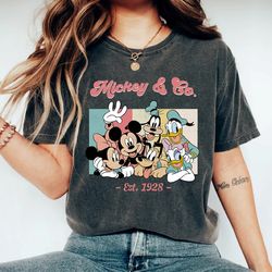 Mickey & Co 1928 Vintage T-Shirt, Retro Vintage Disney Shirt, Disneyland Shirt, Disneyworld Shirt, Disney Family Matchin