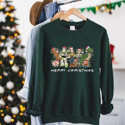 Toy Story Christmas Sweatshirt, Disneyland Christmas Sweatshirt, Cartoon Sweatshirt, Merry Christmas Swweatshirt, Christ