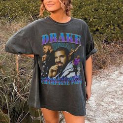 Vintage Drake T-Shirt, Drake Champagne Papi Shirt, Vintage 90s Bootleg Shirt 1
