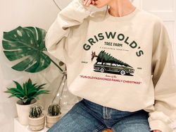 Vintage Griswold's Tree Farm Since 1989 Sweatshirt, Griswold Family Christmas Sweatshirt, National Lampoons Christmas Va