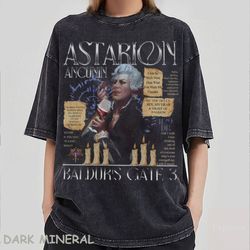 Retro Astarion Quotes Info Comfort Colors Tshirt, Baldur's gate 3 merch shirt, gift for video game streamers, gaming tee