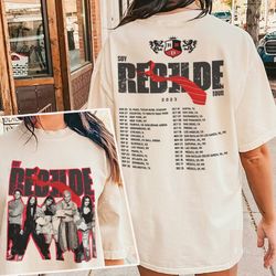 Rebelde Shirt, Rebelde Tour Merch, RBD Fans Gift, RBD Logo Tee, Rebelde Tour 2023 Shirt, Rebelde World Tour 2023, Rebeld