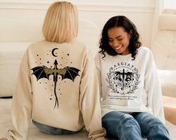 Basgiath War College Double-Sided Sweatshirt, Fourth Wing Riders & Fly or Die Design, Violet Sorrengail Bookish Hoodie