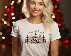 Christmas Tree Shirt, Vintage Christmas Shirt, Merry and Bright Shirt, Christmas Gifts for Women, Holiday Sweater Plus S