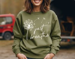 Cute Flying Dandelion Sweatshirt, Inspirational Shirt, Gift for Friend, Be Real, Not Perfect Hoodie, Positive Vibes Tee,