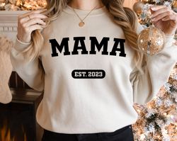 Personalize Mom Gift Sweatshirt, Mother's Day Gift, Mama Sweatshirt, Mom Shirt, Mom Life Shirt, Mom Hoodie, Mama Crewnec