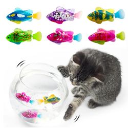 Interactive Electric Fish Toy: Entertaining Water Play for Cats & Dogs with LED Light