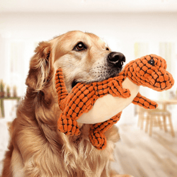 Cute Interactive Dinosaur Pet Toys: Plush Dog Chew Toys for Small Dogs