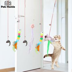 "Interactive Cat Toy: Swing, Sticky Disc, Elastic Rope, Door Teaser & More "