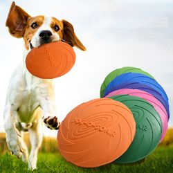 Durable Silicone Dog Flying Disc Toy for Outdoor Training and Entertainment