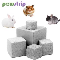 Natural Mineral Teeth Grinding Stone for Small Pets: Dental Care Chew Toys for Guinea Pigs, Hamsters, and Rabbits