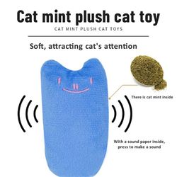 Cats Chew Toys: Rustling Sound Catnip Toy for Pets - Cute & Effective for Kitten Teeth - Plush Thumb Pet Accessories