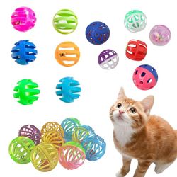 Interactive Cat Toys: Colorful Kitten Play Balls with Lightweight Bells