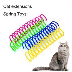 Interactive Cat Toy Set: 4/8/12pcs Colorful Plastic Springs for Endless Fun at Home