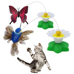 Interactive Rotating Electric Flying Butterfly: Colorful Cat & Dog Toys for Hummingbird Intelligence Training