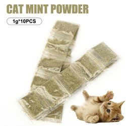 10PCS Catnip Bags: Premium Cat Mint Powder for Feline Enthusiasts