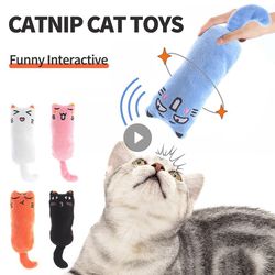 Cute Catnip Toys for Cats: Plush Mini Cotton Chew Toys for Kitten Teeth, Thumb Play Games & More - Pet Products