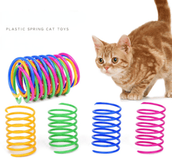 Colorful Spiral Kitten Springs: Interactive Cat Toys for Playful Pets