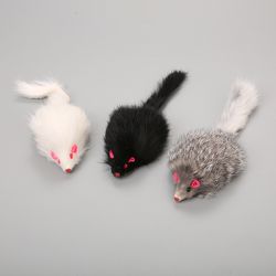 Soft Plush Mouse Cat Toy with Long-Haired Tail: Funny Kitten Toy for Pet Cats - Ideal for Training Games and Supplies