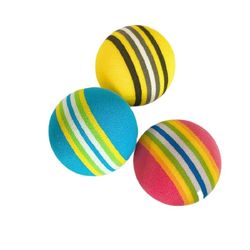 Colorful Rainbow Ball Cat Toy | Foam Puppy Chew Ball | Funny Rolling Mouse | Free Shipping Pet Supplies