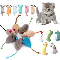 Adorable Home Cat Toys: Mini Mice, Herbal Rat, Plush Mouse & More!