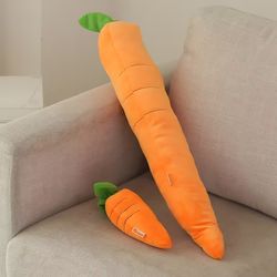 Madden Dog Toy: Plush Carrot Chew for Small, Medium, and Large Dogs with Sound - Pet Vegetable Chew Toy & Play Accessory