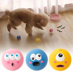 Interactive Pet Toys: Squeaky Dog Toy, Big-Eyed Puppy Ball, Cat Sound Toy