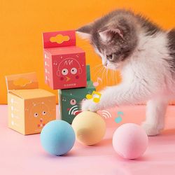 Gravity Ball Cat Toys: Interactive, Smart Touch, Sounding & Squeak Options for Simulated Fun - Pet Cat Accessories