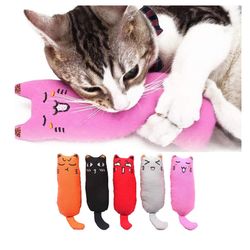 Catnip Toy for Cats: Rustling Sound, Cute Design, Ideal for Kitten Teething - Plush Thumb Pillow and Pet Accessories