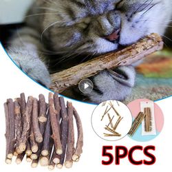 Wooden Polygonum Catnip Stick: All-Natural Molar Toy for Cats - Teeth Cleaning, Boredom Relief & Snack Chew Supplies