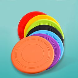 Interactive Silicone Flying Saucer Toy for Dogs and Cats | Chew-Resistant Disc for Puppy Training and Play | Funny Pet S
