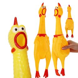 Cute Screaming Chicken Squeeze Toy: Perfect Stress Relief for Pets - Dog Toy Squeaks for Fun and Decompression!