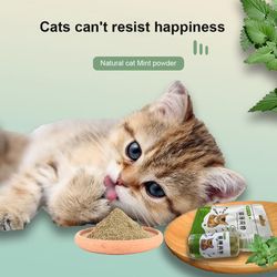 Catnip Leaf Powders: 5/6/10g Bottles for Cats, Promoting Digestion & Dental Health - Natural Snacks & Pet Supplies