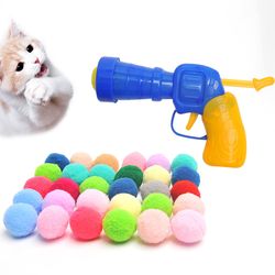 interactive pet plush ball launcher: fun training toy for cats and dogs