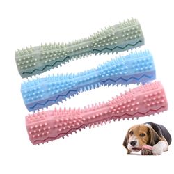 Long-Lasting Dog Chew Toy: Soft Rubber Toothbrush Stick for Pet Dental Care and Molar Cleaning