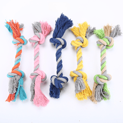 Double Knot Dog Chew Toy: Durable Braided Rope for Puppy Dental Health | Pet Supplies