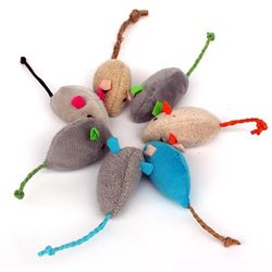Colorful Catnip Mice Toys: Interactive Fun for Cats | Cute Plush Mouse Toy for Kittens | Pet Accessories