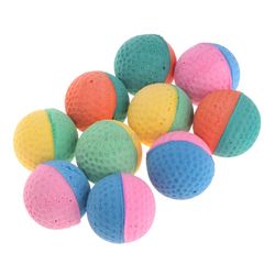 Colorful Latex Pet Toy Balls: Soft, Elastic Chew for Dogs, Cats, Puppies, Kittens - 10 Pcs Dropshipping